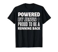 Desarrollado por Jesús Orgulloso de revertir la fe Cristiana Camiseta gráfica económica, Hombre, Negro, L