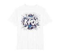 Desarrollado por K-Pop: Motivate y Baila con tu corazón Camiseta, Hombre Tallas Grandes, Blanco, 3X Alto