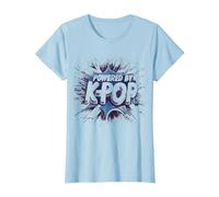 Desarrollado por K-Pop: Motivate y Baila con tu corazón Camiseta, Mujer, Azul Bebé, XS