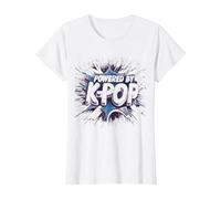 Desarrollado por K-Pop: Motivate y Baila con tu corazón Camiseta, Mujer, Blanco, L