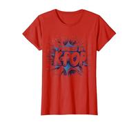 Desarrollado por K-Pop: Motivate y Baila con tu corazón Camiseta, Mujer, Rojo, XL
