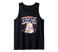 Desarrollado por K-Pop y Bubble Tea Cute Bear Camiseta sin Mangas