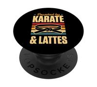 Desarrollado por Karate y Lattes Retro Vintage Coffee Love PopSockets PopGrip Adhesivo