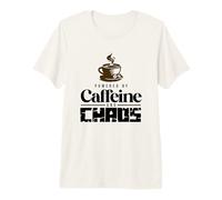 Desarrollado por la cafeína y el Caos, Divertido diseño para TDAH Camiseta Premium