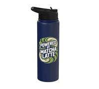 Desarrollado por Matcha Latte Green Energy Lovers Stainless Steel Insulated Water Bottle