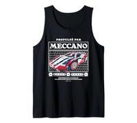 Desarrollado por Meccano 25-en-1 Supercar Modelo Coche Francia Retro Camiseta sin Mangas
