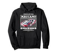 Desarrollado por Meccano 25-en-1 Supercar Modelo Coche Francia Retro Sudadera con Capucha