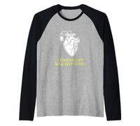 Desarrollado por Nuevas baterías Paciente de cirugía de recuperación cardíaca Camiseta Manga Raglan