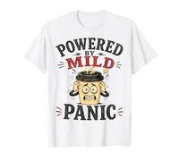 Desarrollado por Pánico Suave Ansiedad Divertido Amante del Café Meme Humor Camiseta