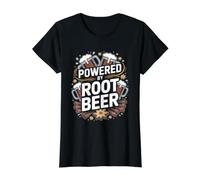 Desarrollado por Root Fun Design Tankard Camiseta gráfica económica, Mujer, Negro, S