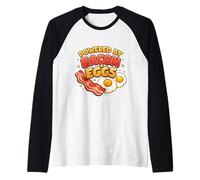 Desarrollado por Tocino y Huevos Funny Carnivore Paleo Keto Dieta Camiseta Manga Raglan