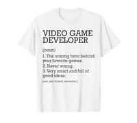 Desarrollador de videojuegos Definición de trabajo Personalizado Divertido Camiseta