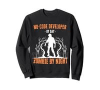 Desarrollador No-Code por Day Zombie by Night Funny Halloween Sudadera