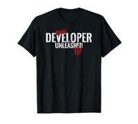 Desarrollador Salvaje desatado como un Animal Camiseta gráfica económica