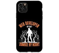 Desarrollador Web por Día Zombie de Noche Funny Halloween Creepy Carcasa para iPhone 11 Pro MAX