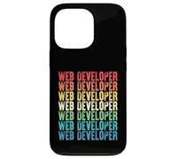Desarrollador Web Trabajo Estilo Vintage Carcasa para iPhone 13 Pro