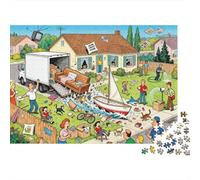Desastre del día de Movimiento suburbano Puzzle De Madera Impermeable DIY Puzzles De 1000 Piezas para Adultos Colorido Rompecabezas Juegos Desafiantes