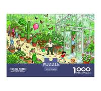 Desastre en el Recorrido del Jardín Botánico Puzzle De Madera Impermeable Puzzles De 1000 Piezas para Adultos Divertido Rompecabezas Juegos Desafiantes