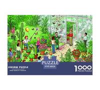Desastre en el Recorrido del Jardín Botánico Puzzle De Madera Impermeable Puzzles De 1000 Piezas Regalos para Adultos Colorido Rompecabezas Juegos Educativos