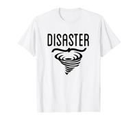 Desastre Natural Camiseta gráfica económica, Hombre, Blanco, M