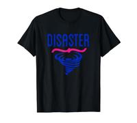 Desastre Natural Camiseta gráfica económica, Hombre, Negro, L
