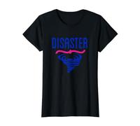 Desastre Natural Camiseta gráfica económica, Mujer, Negro, M