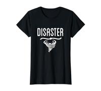 Desastre Natural Camiseta gráfica económica, Mujer, Negro, M