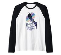 Desata el universo dentro de la aventura cósmica Camiseta Manga Raglan