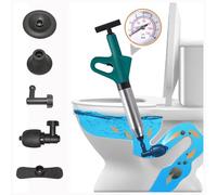 Desatascador Aire Comprimido, Desatascador Tuberias con Cuatro Ventosas Diferentes, Sin Productos Químicos, Desatascador Fregadero para Aseos Baños Lavabos