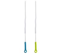 Desatascador de desagüe, limpiador de barras, herramienta de cepillo para fregadero, herramienta de cocina, 71 cm, para lavar platos, limpieza de cocina, hogar, bolas de fibra reemplazables, pequeñas