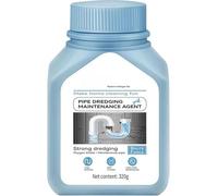 Desatascador de desagües, 320 g de polvo para dragado de tuberías, para cocina y baño, limpiador de desagües de inodoro y fregadero de acción rápida, para uso doméstico