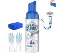 Desatascador de desagües - Solución de eliminación de obstrucciones de desagües | Herramienta de limpieza de tuberías de espuma para tuberías de baño de cocina, herramienta de limpieza rápida, 3,6 x