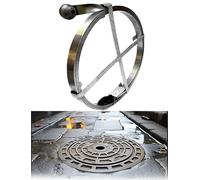 Desatascador de drenaje de alcantarillado principal de alta resistencia, barrena de drenaje de alambre de acero, serpiente de plomería manual for fregadero(985x1.2")