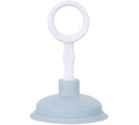 Desatascador de fregadero azul, pequeño émbolo de drenaje portátil para fregadero de cocina, ventosa de drenaje líquido, fontanero, removedor de obstrucciones, fácil de desatascar, equipo de limpieza