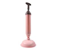Desatascador de inodoro de silicona, bomba de alta presión, limpiador de desagües antiobstrucción, dispositivo de dragado de tuberías, suministros de limpieza for fregaderos de cocina y baño.(Pink)