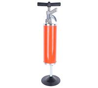 Desatascador de tuberías de alta presión con presión de aire de 3 L, con manómetro y manguera de extensión, para inodoro, fregadero, bañera, eliminación de obstrucción de tuberías, color rojo