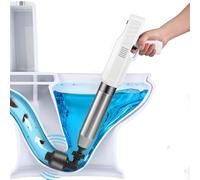 Desatascador de Tuberías Eléctrico, Destapador de Inodoro de Alta Presión con 4 Adaptadores Reemplazables, Bomba Desatascador WC para Fregadero, Bañera, Desagüe de Piso, Lavabo