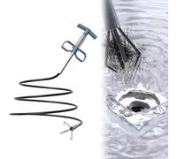Desatascador de tuberías para cabello, 4 garras de entrada en espiral flexibles y robustas | Desatascador de sifón de fregadero, para fregadero de ducha, inodoro, cocina, tubería de alcantarillado