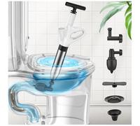 Desatascador Profesional de Tuberías a Presión, Desatascador WC, Off-White