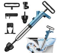 Desatascador Tuberias a Presion Inoxidable 304 Desatascador de Tuberías con Aire Comprimido Desatascadors Inflable Alta Presion Desatascador Aire Comprimidos WC, para Inodoro, Lavabo, Ducha Fregadero