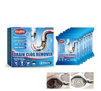 Desatascador Tuberias, Fuerte Desatascador Tuberias Profesional, 6 Pieces Polvo Limpiador de Tuberías de Cocina, Limpiador eliminador de olores para fregaderos para Lavabos Alcantarillas Inodoros