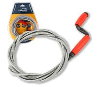 Desatascador Tuberías Manual(5m x 6mm), Cable Desatascador Tuberías, Alambre Desatascador Tuberias Profesional, Espiral de limpieza de Tuberías, Muelle Desatascador