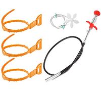 desatascador tuberias profesional manual 5 Piezas desatascador wc limpia tuberias limpiador desagües cepillo limpieza ducha para quitar el pelo de los desagües cocina baño