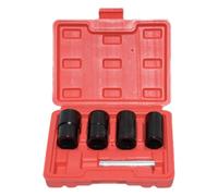 Desatornillador de tuercas de rueda,Kit de extracción de pernos robustos de 5 piezas | Juego de extractor de tornillos dañados | para la eliminación de tuercas y pernos de cohete y eje