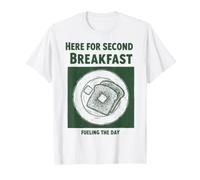 Desayuno aquí para el Segundo Desayuno Que alimenta el día Camiseta
