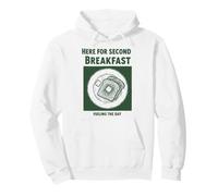 Desayuno aquí para el Segundo Desayuno Que alimenta el día Sudadera con Capucha