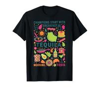 Desayuno Campeones Inicio Desayuno Tequila Brunch Café Camiseta