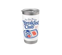Desayuno Club Mañanas lentas Café Tostadas Brunch Vaso térmico de acero inoxidable de doble pared