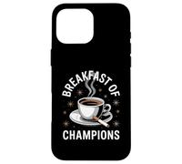 Desayuno De Campeones Divertido Café Humor Humor Sarcástico Carcasa para iPhone 16 Pro Max
