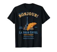 Desayuno Divertido Brunch Café Bonjour La Tour Eiffel Camiseta